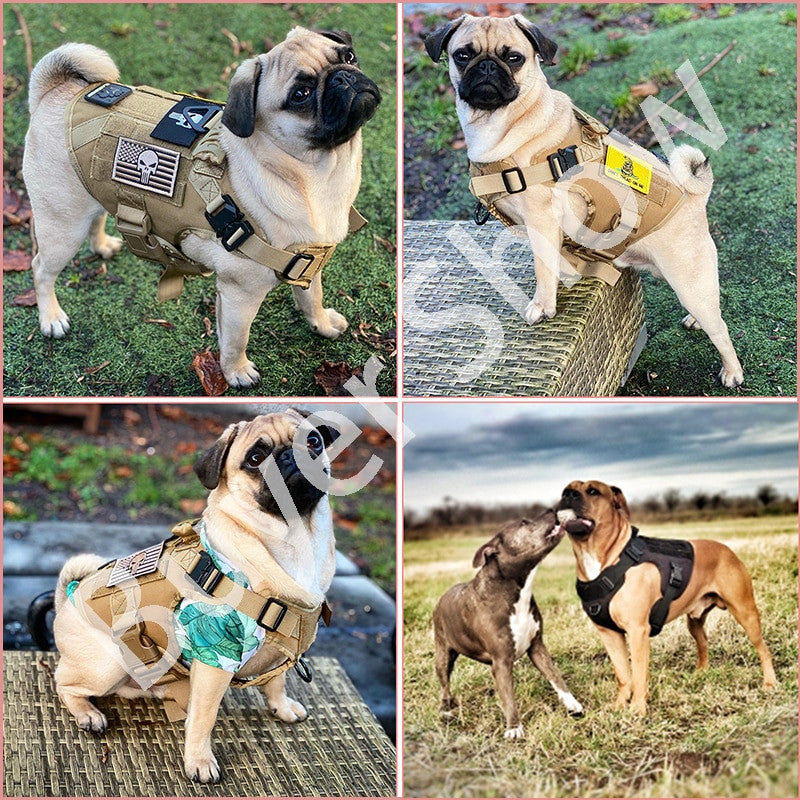 No Pull Harness For Large Dogs Military Tactical Dog Harness Vest